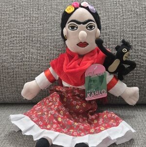 Frida Kahlo and Pet Monkey Little Thinkers Doll